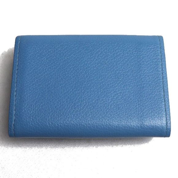 Louis Vuitton Portefeuille Lock Calf Leather Blue Mini LV Wallet Handbag - Picture 2 of 5